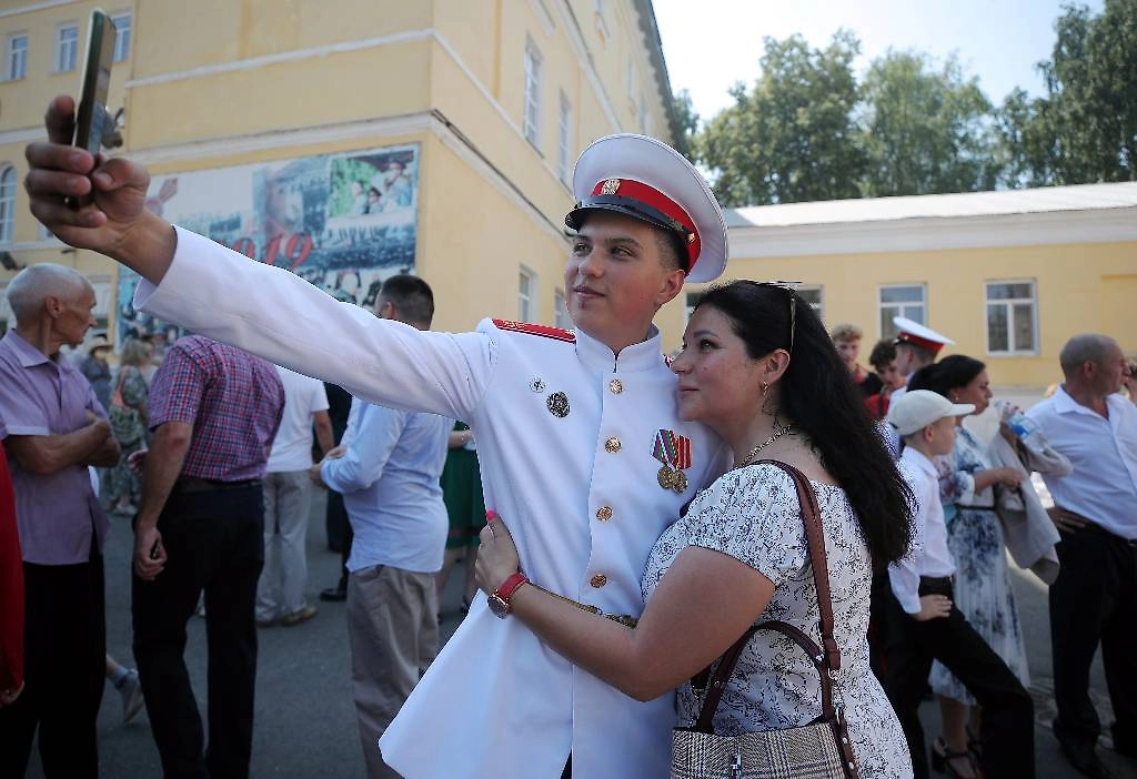 Выпускной воспитанников Казанского суворовского военного училища. Фото © Егор Алеев/ТАСС