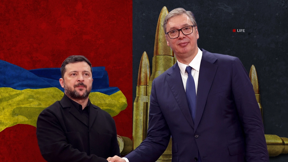 Газ хапнул, а теперь с НАТО обнимается: как Вучич кинул Россию и показал Зеленскому военные заводы. Коллаж © Life.ru Фото © ТАСС / THF / ANDREJ CUKIC