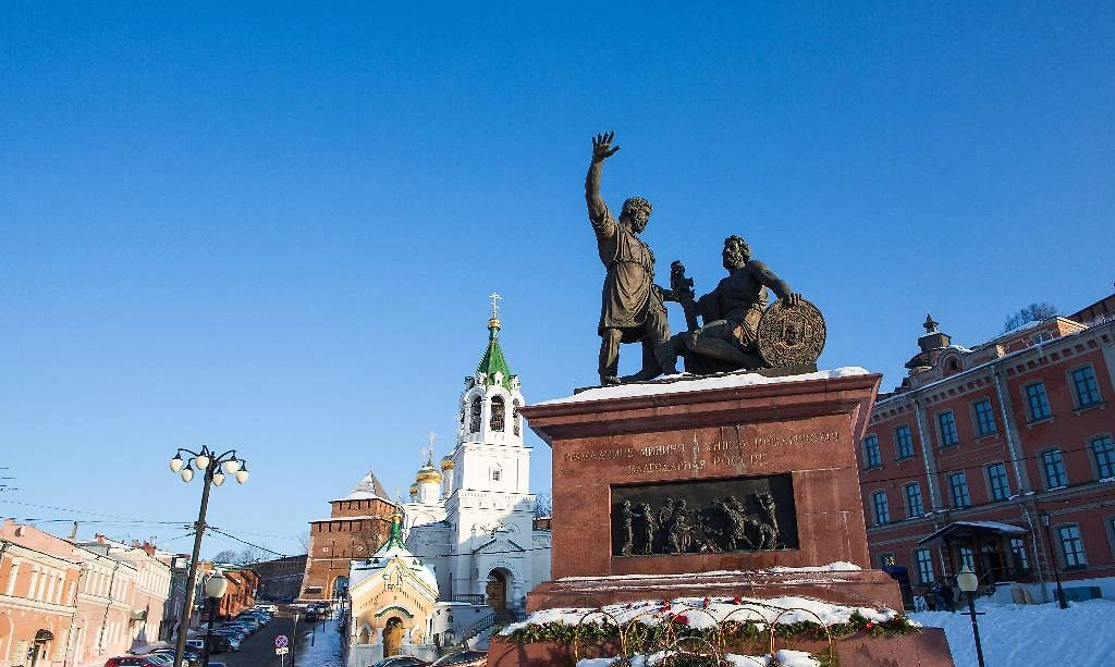 Памятник Минину и Пожарскому на площади Народного единства. Фото © Михаил Солунин/ТАСС
