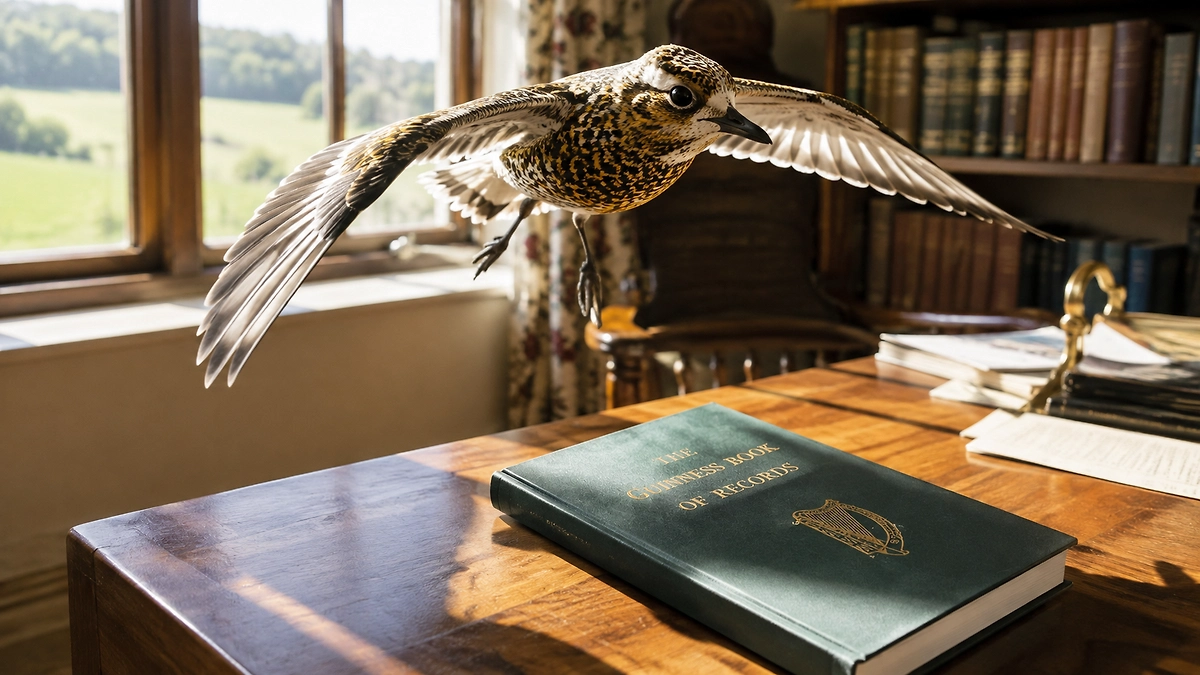 Получила ли золотистая ржанка рекорд скорости в книге Guinness? ИИ-иллюстрация: создано редакцией Life.ru с использованием ChatGPT (OpenAI)