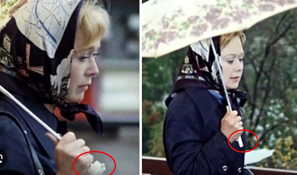 7 киноляпов в легендарном фильме «Служебный роман»: как зонт Ольги Рыжовой неожиданно изменился между кадрами в фильме? Фото © Кадр из фильма «Служебный роман», режиссёр Эльдар Рязанов, сценарист Эмиль Брагинский