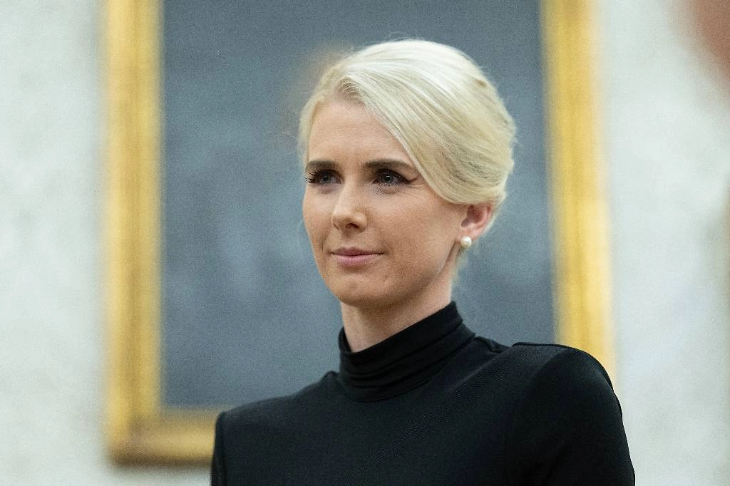 Натали Харп — исполнительный помощник президента США Дональда Трампа. 
Фото © Aaron Schwartz / Pool/Sipa USA 