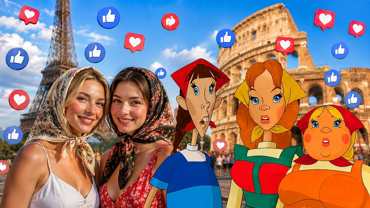Что за тренд 3 Slavic Divas и почему три девицы из российского мультфильма покорили иностранцев? ИИ-иллюстрация: создано редакцией Life.ru с использованием ChatGPT (OpenAI), © Кадр из фильма «Добрыня Никитич и Змей Горыныч», режиссёр Илья Максимов, сценаристы Илья Максимов, Максим Свешников