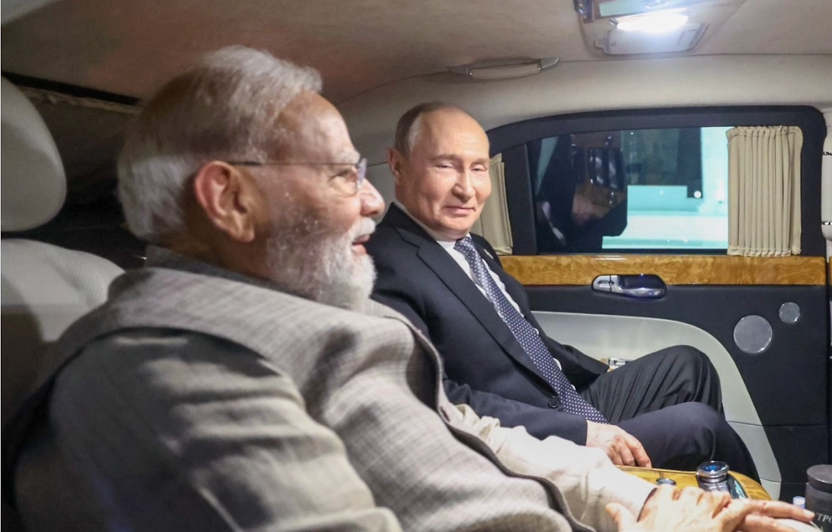 Нарендра Моди и Владимир Путин. Обложка © Instagram (признан экстремистской организацией и запрещён на территории Российской Федерации) / narendramodi