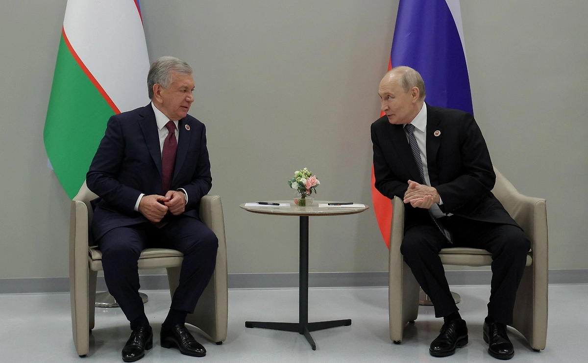 Шавкат Мирзиёев и Владимир Путин. Обложка © kremlin.ru