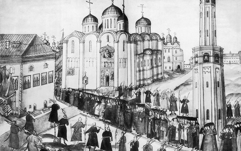 Как выглядел первый Успенский собор Московского Кремля времён Ивана Калиты? Фото © РИА Новости / Евгений Леонов