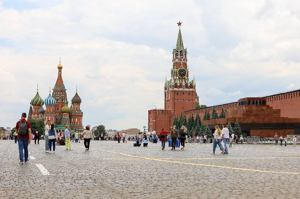 Собор Василия Блаженного на Красной площади сегодня. Фото © ТАСС / Олег Елков