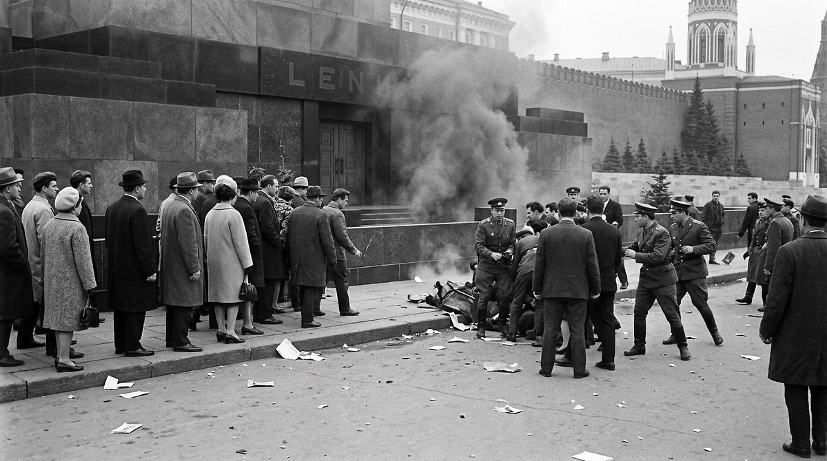 Что известно о взрыве возле Мавзолея Ленина в 1967 году? ИИ-иллюстрация: создано редакцией Life.ru с использованием Nano Banana AI