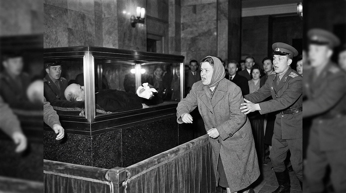 Кто бросил камень в саркофаг Ленина 9 сентября 1961 года? ИИ-иллюстрация: создано редакцией Life.ru с использованием Nano Banana AI