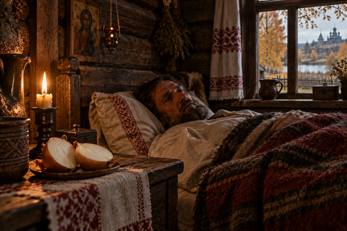 Как луком лечили всю семью: отвары, перевязки и ополаскивания. ИИ-иллюстрация: создано редакцией Life.ru с использованием ChatGPT (OpenAI)