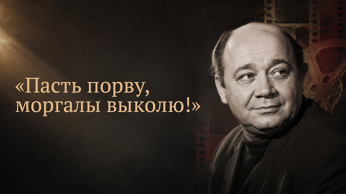 Евгений Леонов в фильме «Джентльмены удачи» произносит фразу «Пасть порву, моргалы выколю!» 1971 года. ИИ-иллюстрация: создано редакцией Life.ru с использованием ChatGPT (OpenAI)