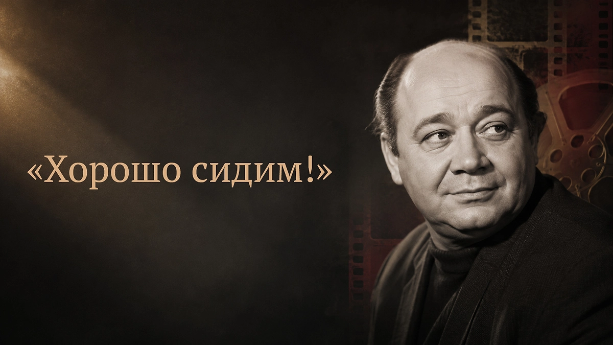 «Хорошо сидим!»: Евгений Леонов в роли Василия Харитонова в фильме «Осенний марафон» 1979 года. ИИ-иллюстрация: создано редакцией Life.ru с использованием ChatGPT (OpenAI)