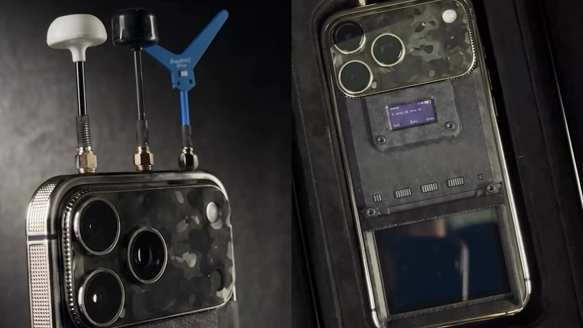 На Украине рекламируют iPhone 18 Pro Max с детектором дронов за $20 тысяч. Обложка © Instagram (признан экстремистской организацией и запрещён на территории Российской Федерации)/ aurumedition