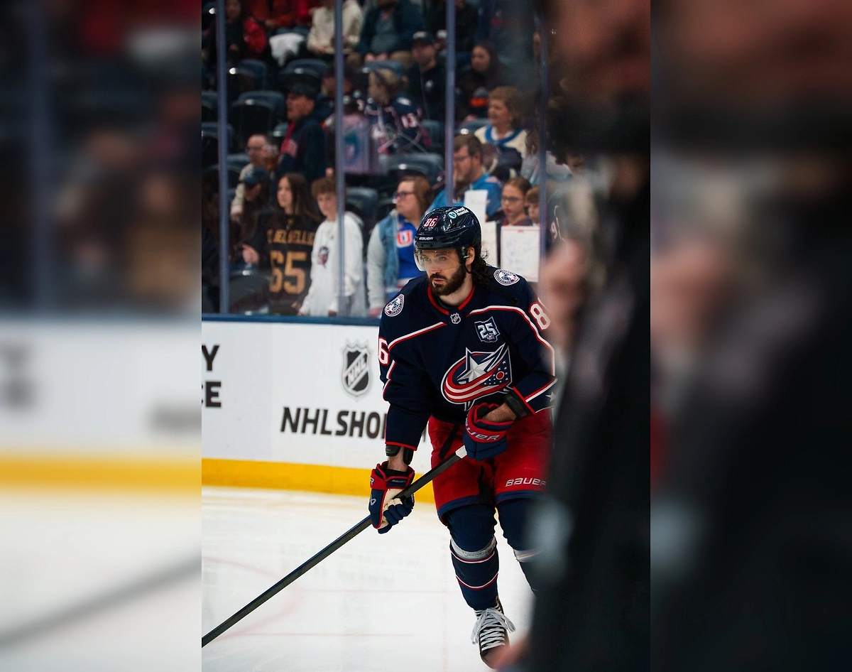 Кирилл Марченко. Обложка © X / Columbus Blue Jackets