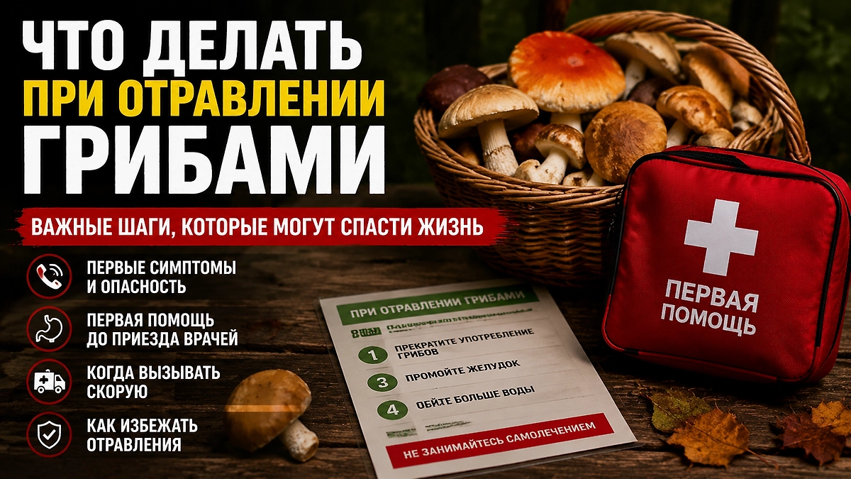 Первая помощь при отравлении