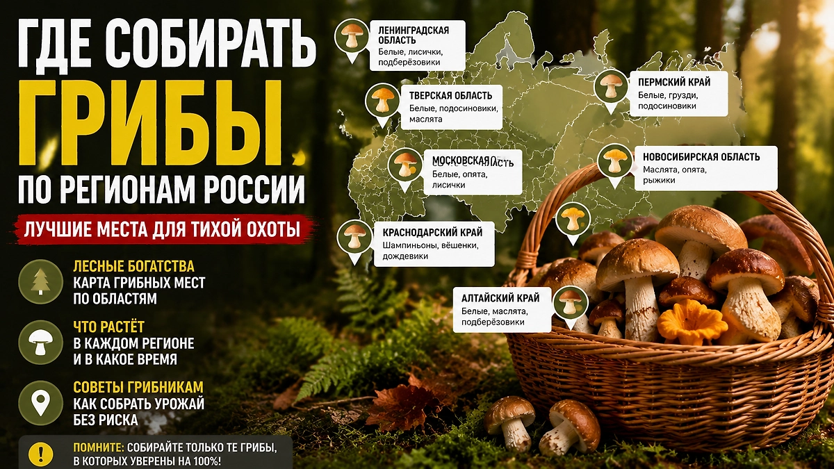 Где собирать (по регионам)