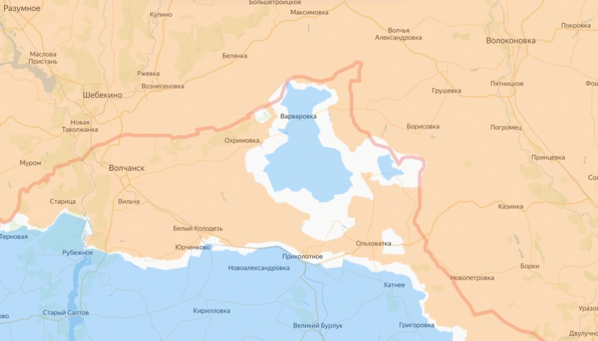 Карта СВО. ВС РФ забирают под контроль сёла в «Волчанском котле». Фото © Divgen.ru