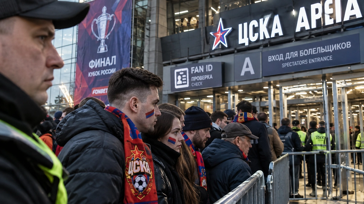 Перед проходом на стадион болельщику нужно привязать билет к Fan ID и получить QR-код. ИИ-иллюстрация: создано редакцией Life.ru с использованием ChatGPT (OpenAI)