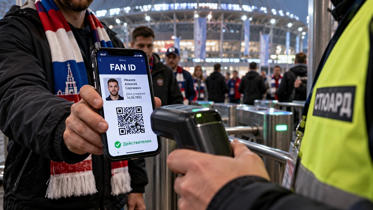 Fan ID станет обязательным на матчах Кубка России на стадионах РПЛ с 1 октября 2026 года. ИИ-иллюстрация: создано редакцией Life.ru с использованием ChatGPT (OpenAI)
