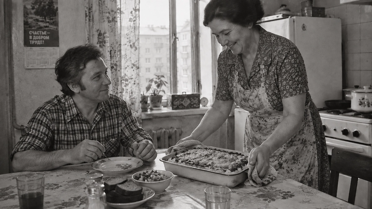 Рыба под морковной шубкой со сметаной и яйцом. ИИ-иллюстрация: создано редакцией Life.ru с использованием ChatGPT (OpenAI) 