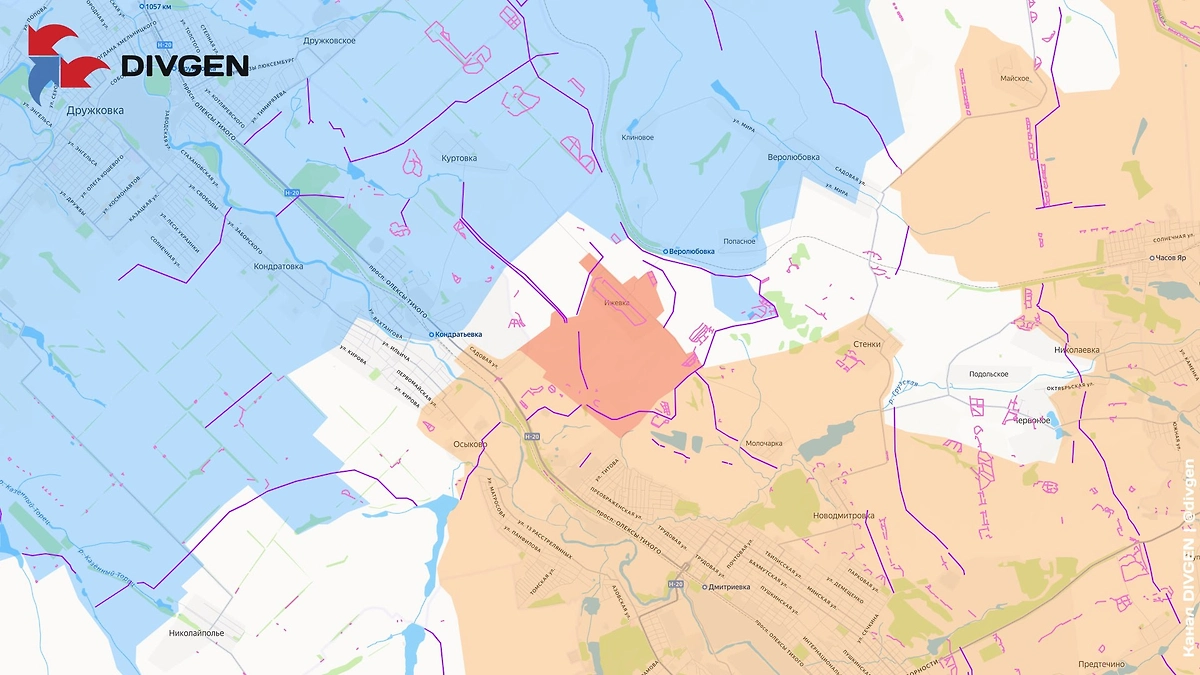 Армия России освободила Ижевку. Фото © Telegram / DIVGEN 🚩 Карта СВ