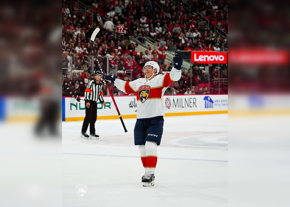 Густав Форслинг. Обложка © X / Florida Panthers