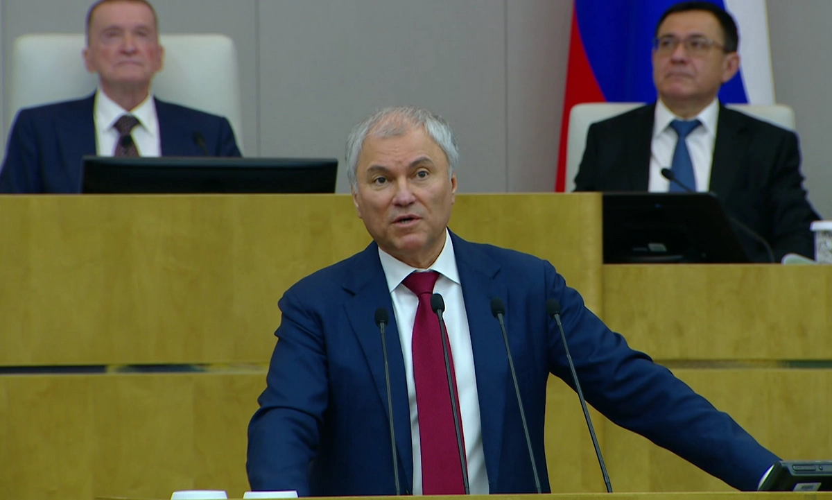 Вячеслав Володин. Обложка © Telegram / Вячеслав Володин