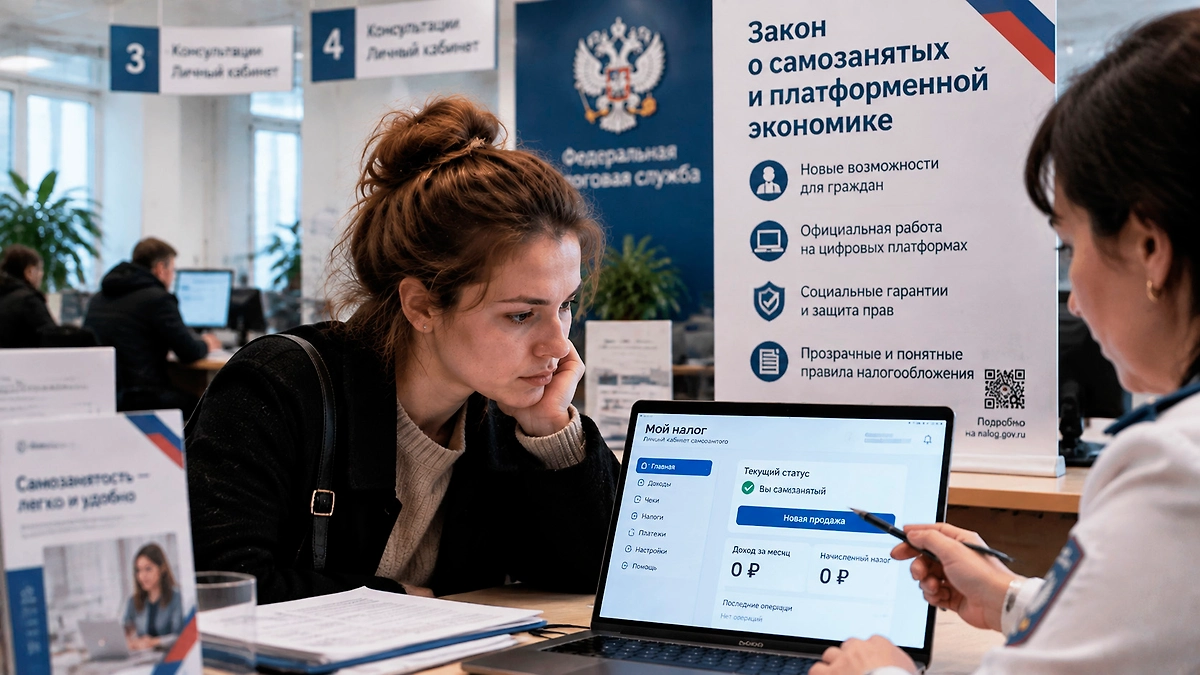 Новый закон о самозанятых с 1 октября 2026: полная информация. ИИ-иллюстрация: создано редакцией Life.ru с использованием ChatGPT (OpenAI)