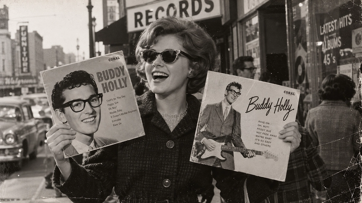 That’ll Be the Day, Peggy Sue, Everyday и Not Fade Away пережили своего автора и стали классикой раннего рок-н-ролла. ИИ-иллюстрация: создано редакцией Life.ru с использованием ChatGPT (OpenAI)