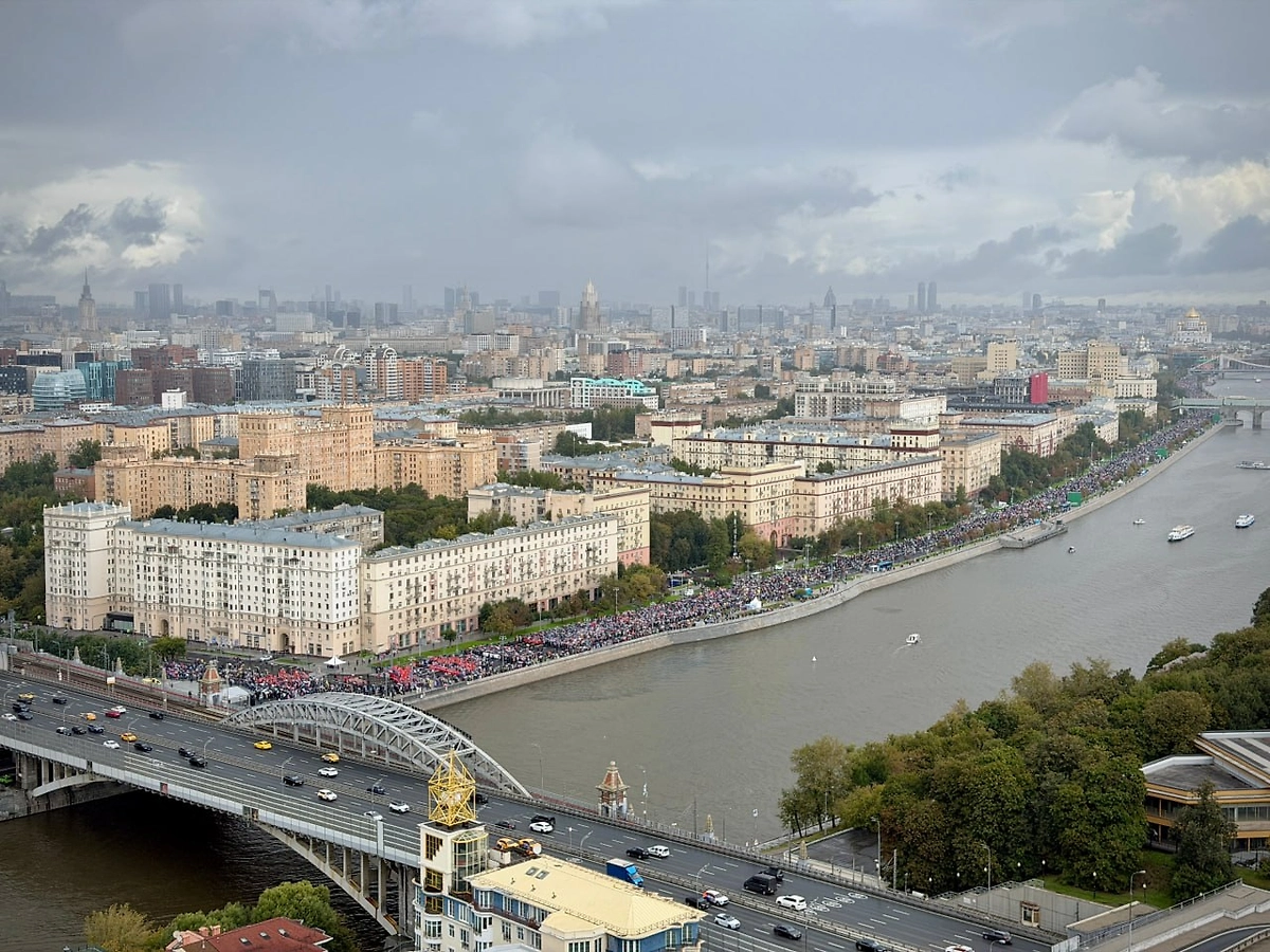 В Москве проходит крёстный ход во главе с патриархом Кириллом. Фото © Telegram / Общемосковский крёстный ход
