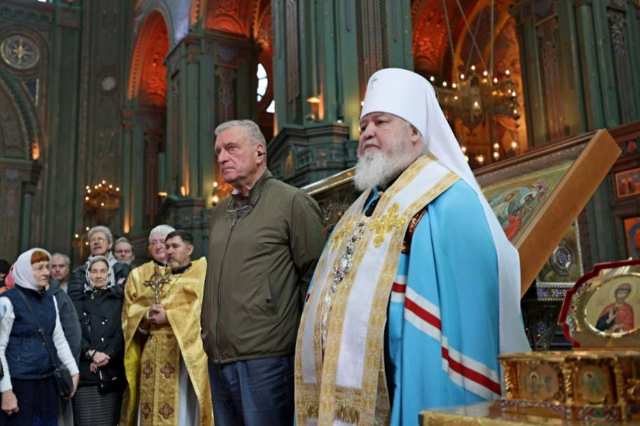 Мощи Дмитрия Донского принесли в Главный храм ВС РФ. Фото © Минобороны РФ