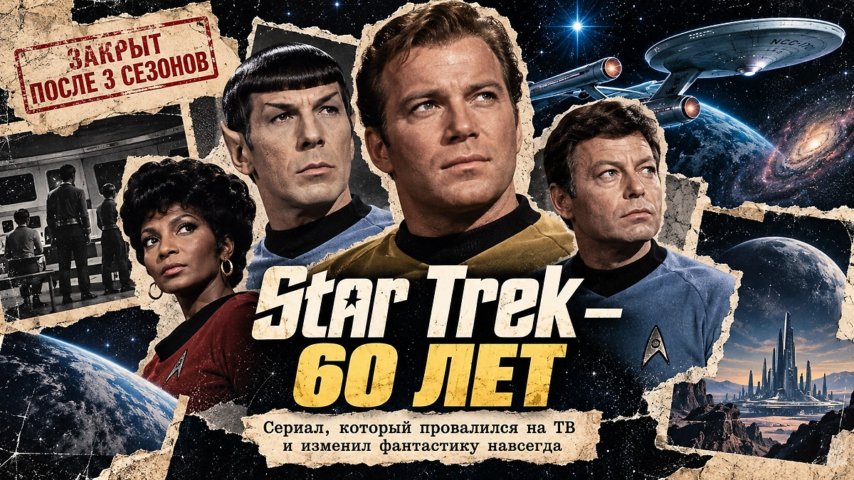 Star Trek — 60 лет: история культового сериала «Звёздный путь», который закрыли после трёх сезонов. ИИ-иллюстрация: создано редакцией Life.ru с использованием ChatGPT (OpenAI)