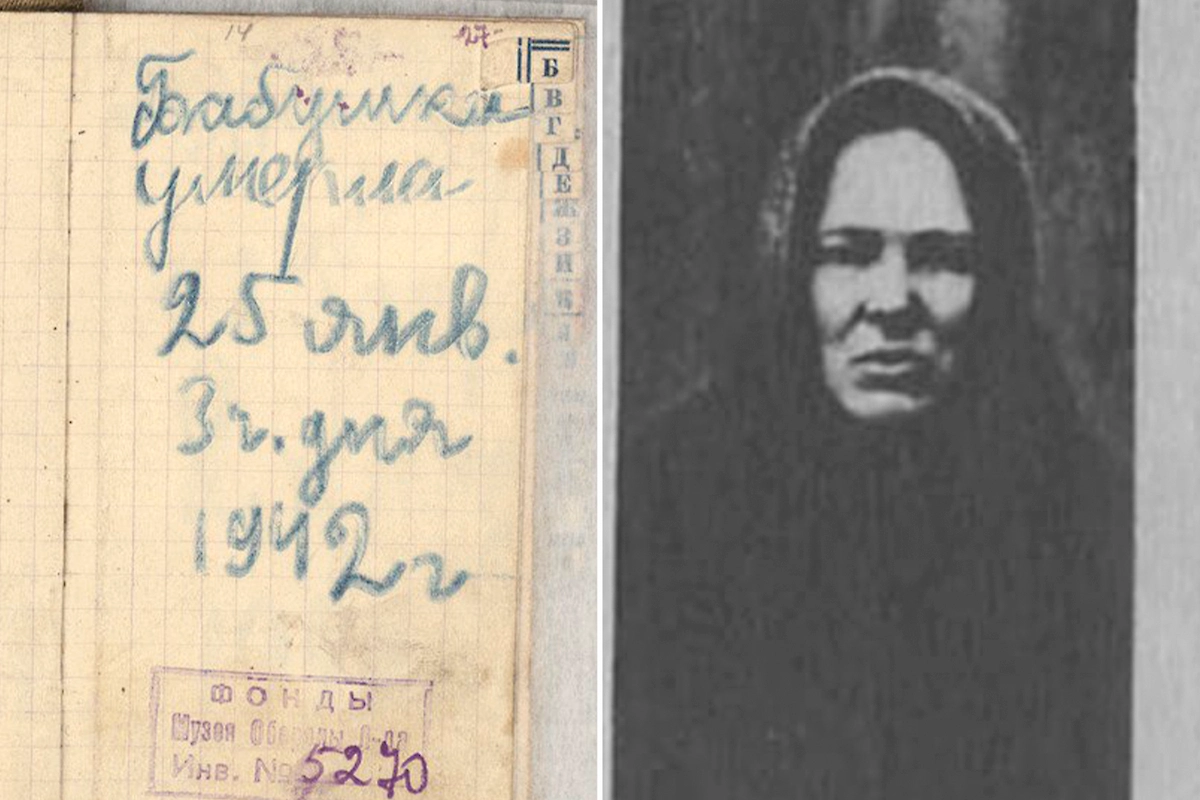 Евдокия Фёдорова — бабушка Тани Савичевой, не пережившая голод первой блокадной зимы. Фото © Telegram / spb_museum