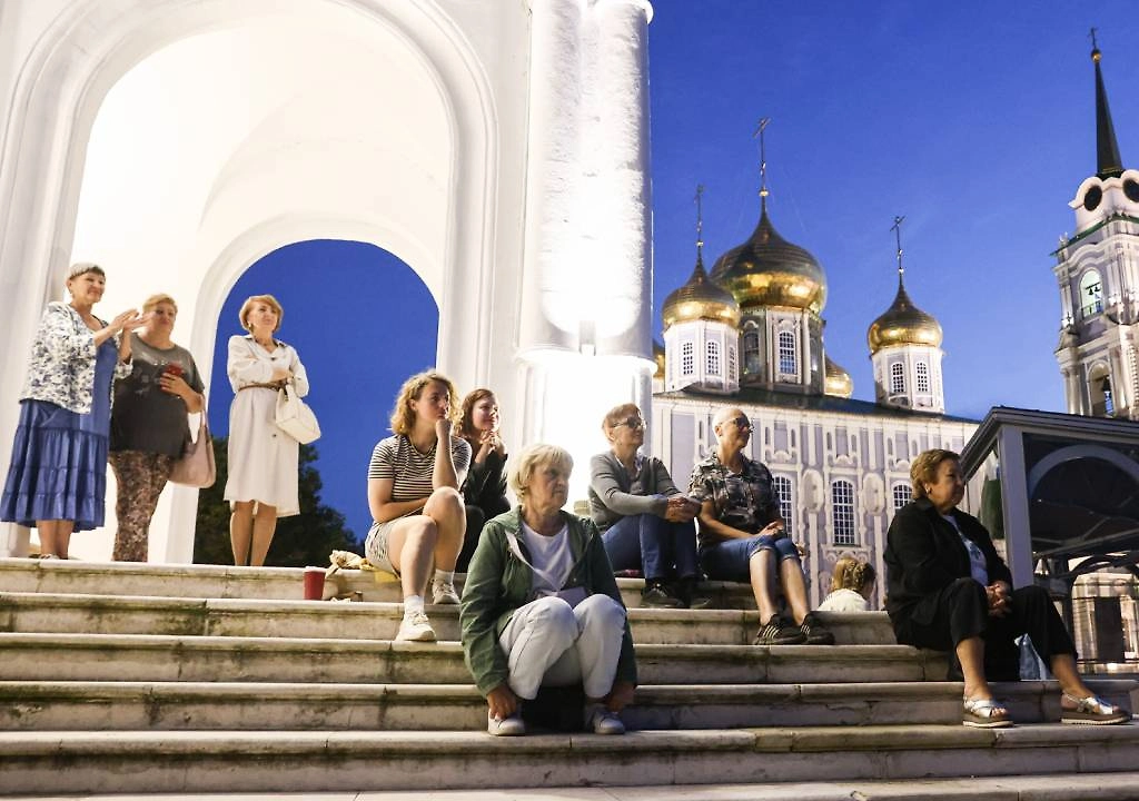 Праздничные мероприятия в историческом центре Тулы. Главным хедлайнером Дня города 12 сентября станет Александр Панайотов. Фото © Александр Рюмин/ТАСС