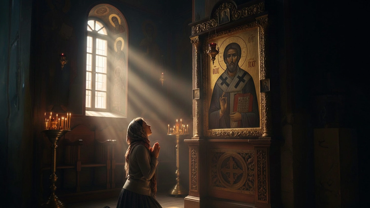 Самые сильные молитвы Николаю Чудотворцу: тексты. Обложка © Nano Banana AI