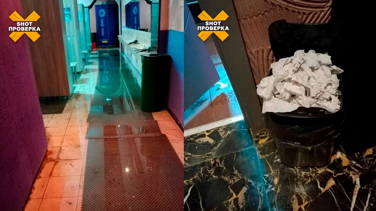 Бардак в раздевалке. Фото © Telegram / SHOT ПРОВЕРКА