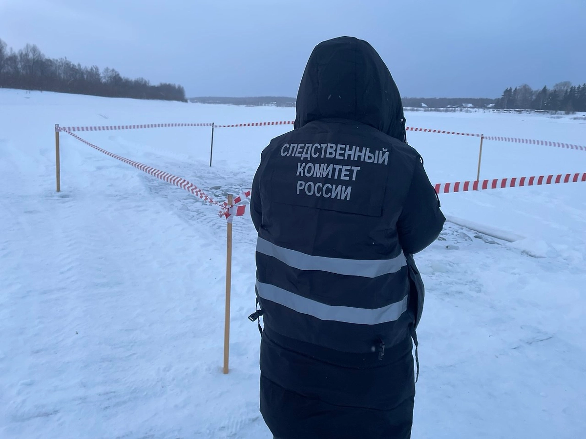 В Омской области водитель провалился под лёд вместе с трактором. Фото © Telegram / СУ СК России по Омской области