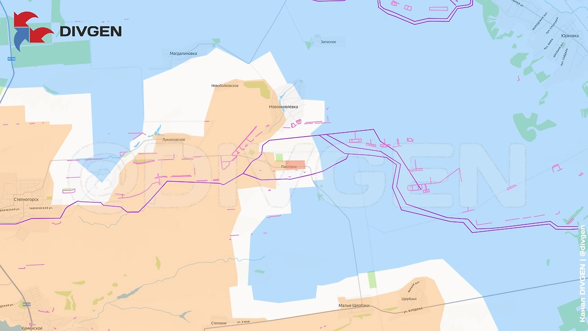 Карта СВО на 20 января 2026 года. ВСУ выбиты из Павловки. Фото © Telegram / divgen