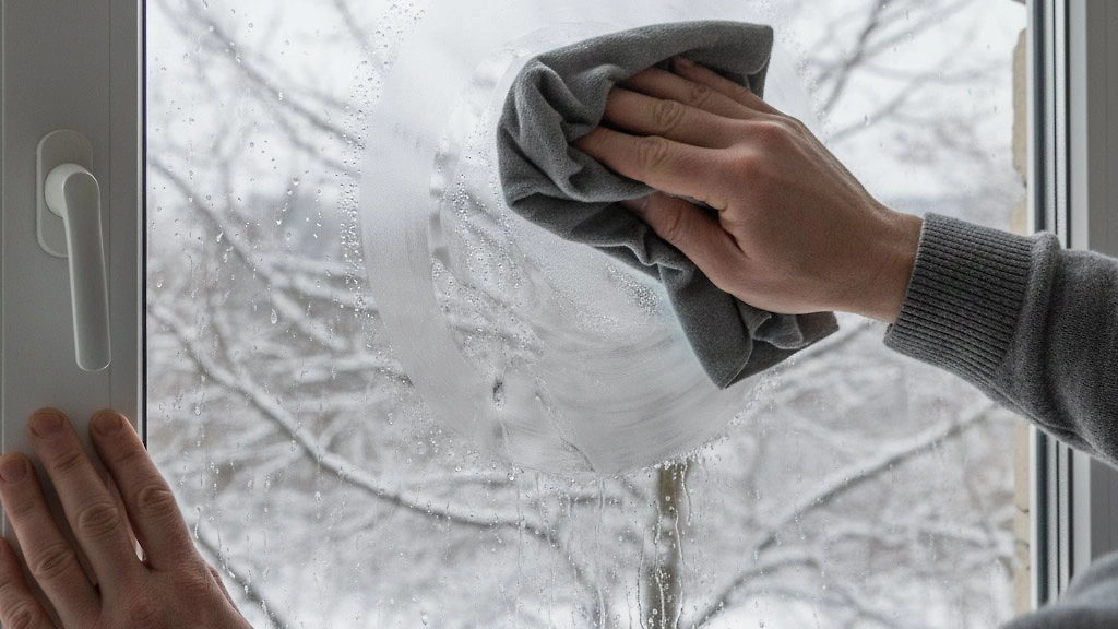 Как избавиться от влаги на окнах без замены стеклопакетов. Фото © Nano Banana AI