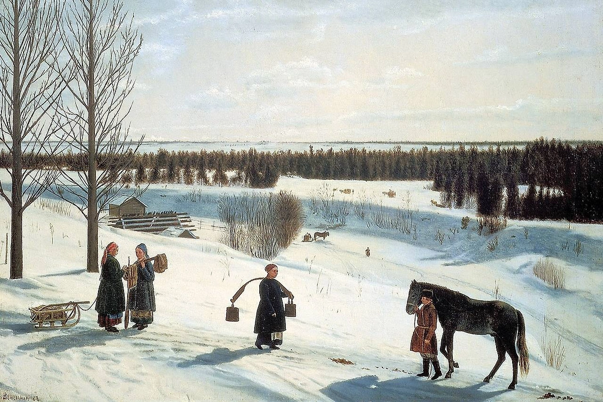 «Русская зима». Художник: Никифор Крылов. 1827 год. Государственный Русский музей Фото © Wikipedia / Никифор Крылов