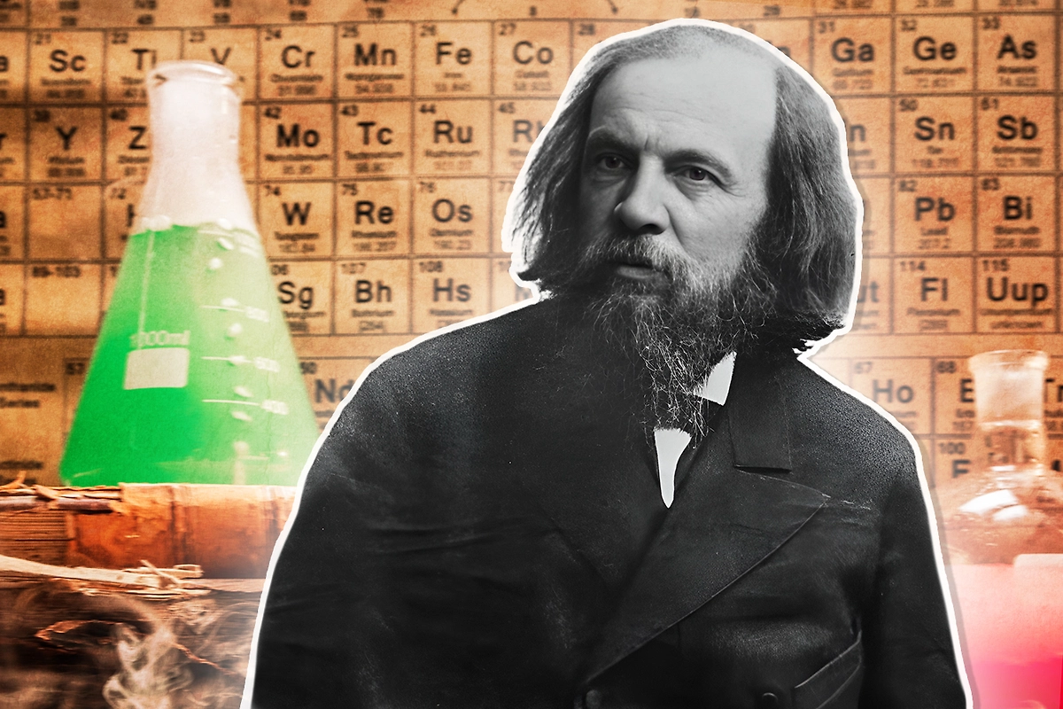 Что изобрёл Менделеев кроме периодической таблицы элементов. Коллаж © Life.ru. Обложка © ТАСС / Репродукция ТАСС, © Shutterstock / FOTODOM / Shaiith