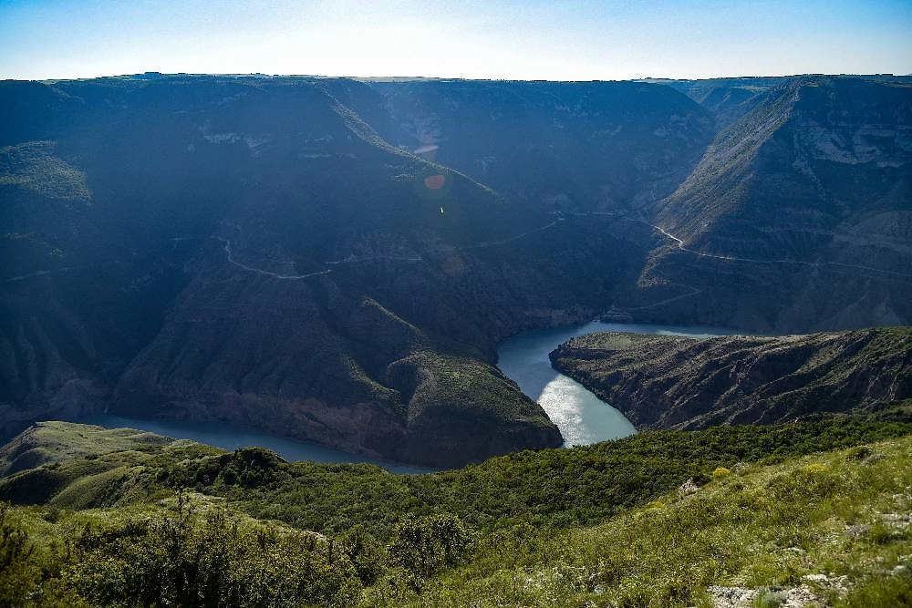 Сулакский каньон в Дагестане — самый глубокий каньон Европы. Фото © ТАСС / Николай Михальченко