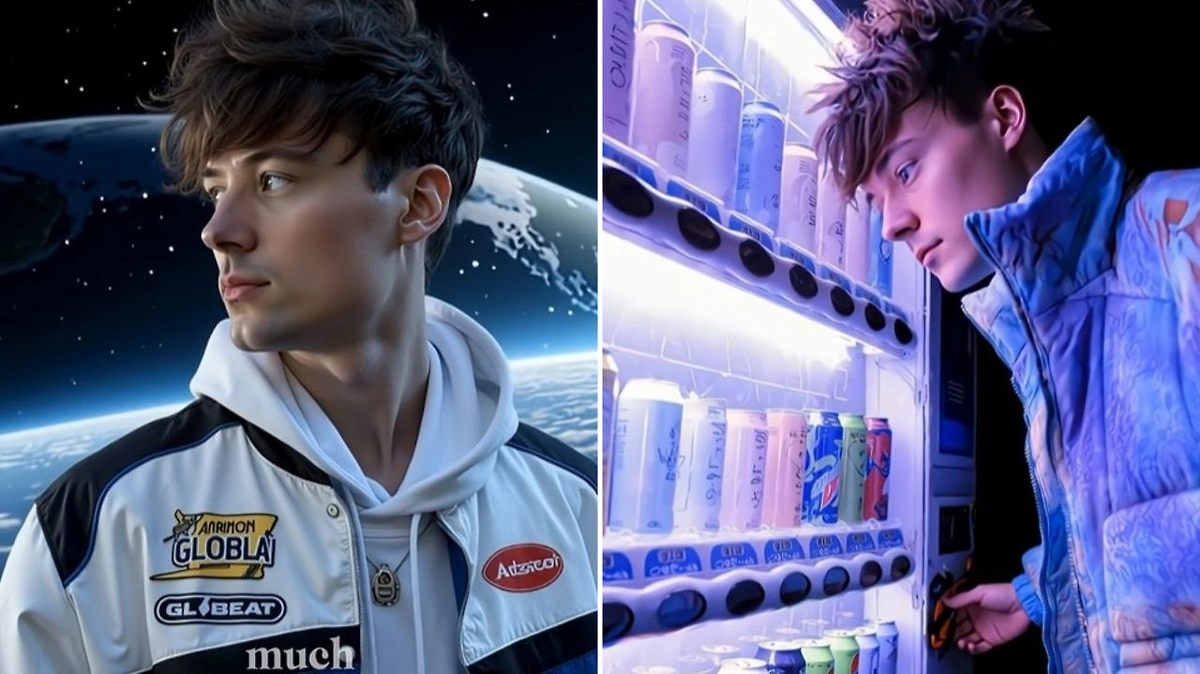 Коллаж из пары кадров с ИИшным Ивангаем отсюда. Фото © Youtube / EeOneGuy