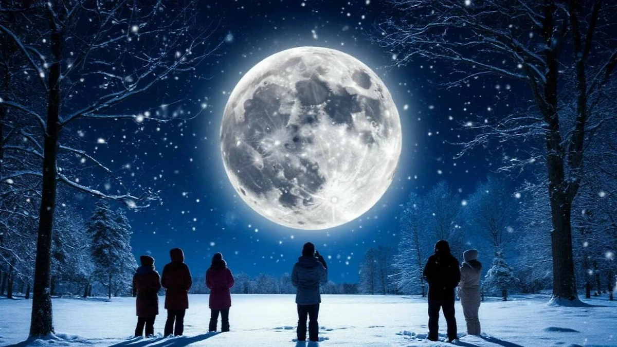 Февральское полнолуние: как Снежная Луна влияет на человека. Фото © «Шедеврум»