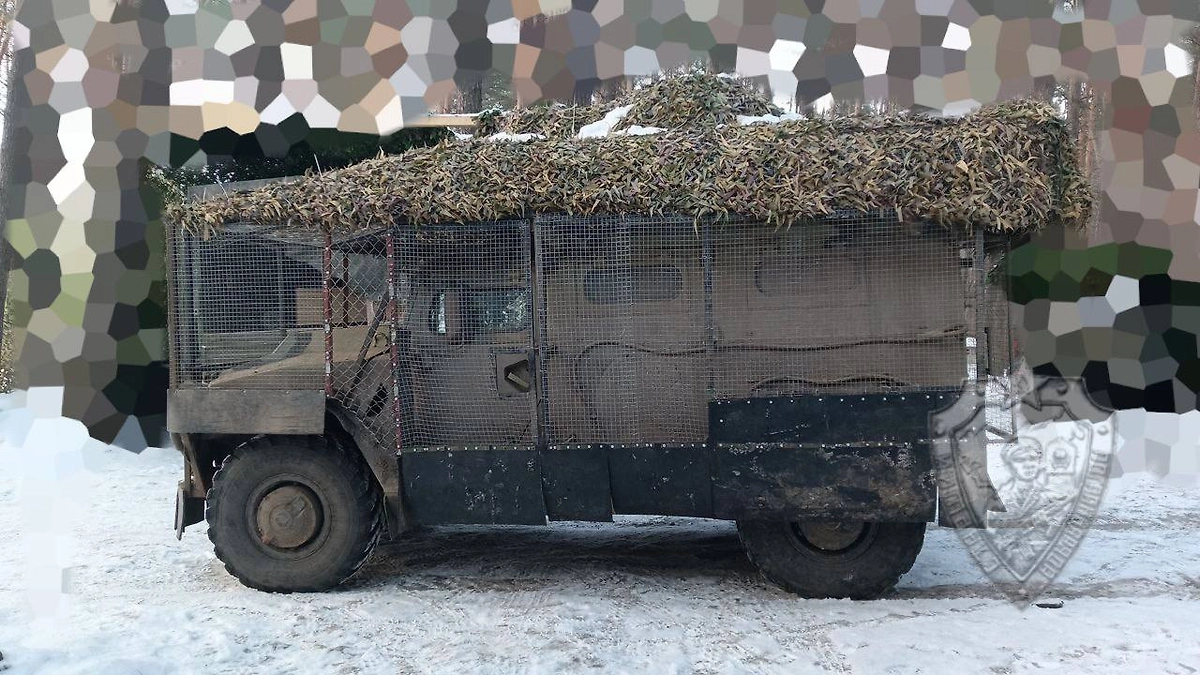 Броневик «Тигр» с защитой от дронов. Фото © Telegram / Старший Пограннаряда 