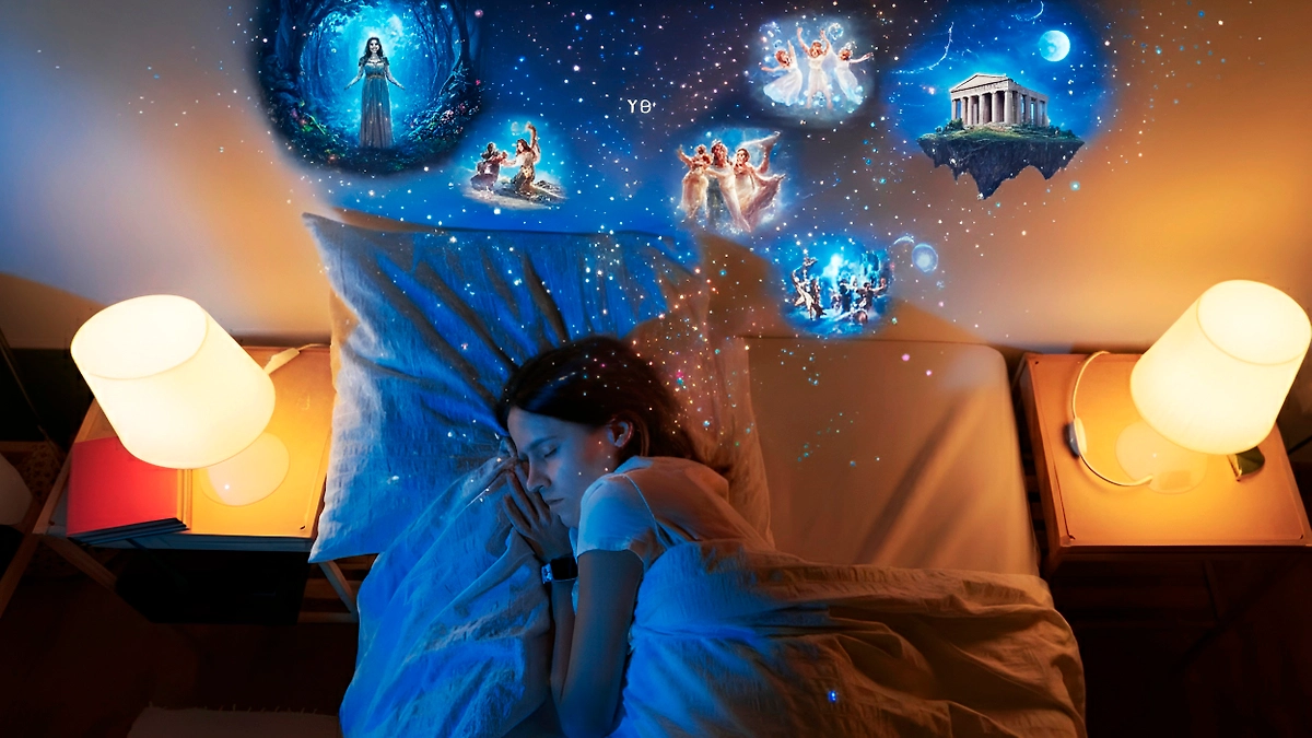 Как отличить вещий сон от обычного: признаки пророческих снов. Обложка © Shutterstock / FOTODOM / Deliris, © Gemini Nano Banana