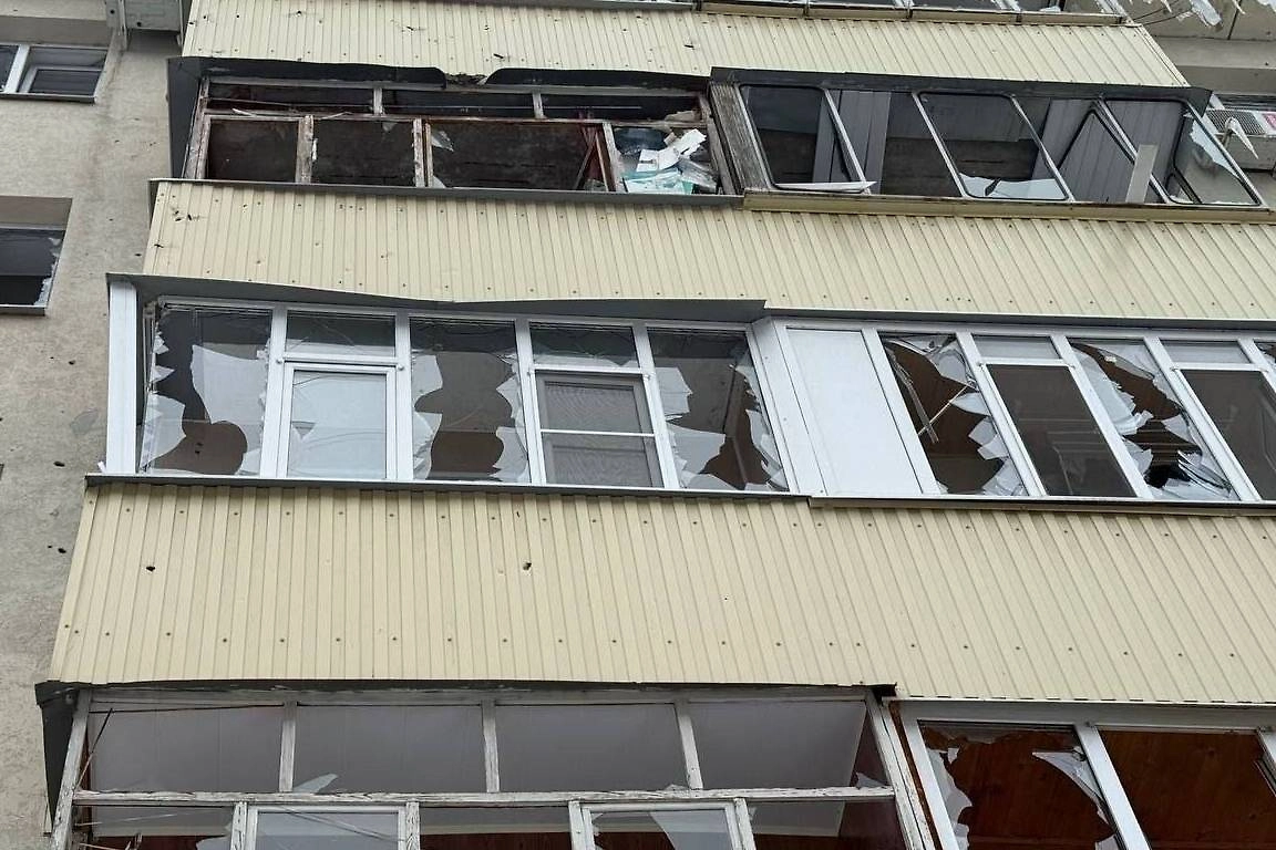 Последствия ракетного обстрела Белгорода. Фото © Telegram / Настоящий Гладков