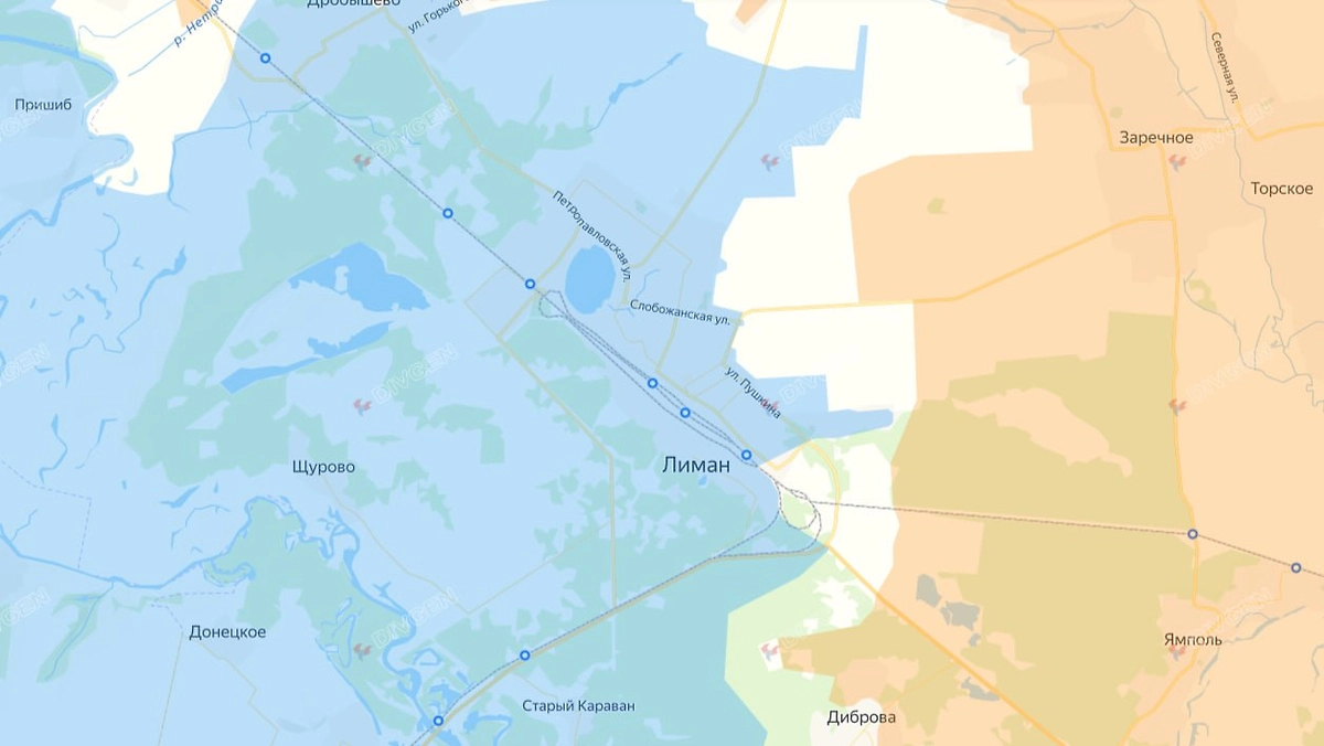 Карта СВО на 22 января 2026 года. Армия России штурмует Красный Лиман. Фото © DIVGEN 🚩 Карта СВО