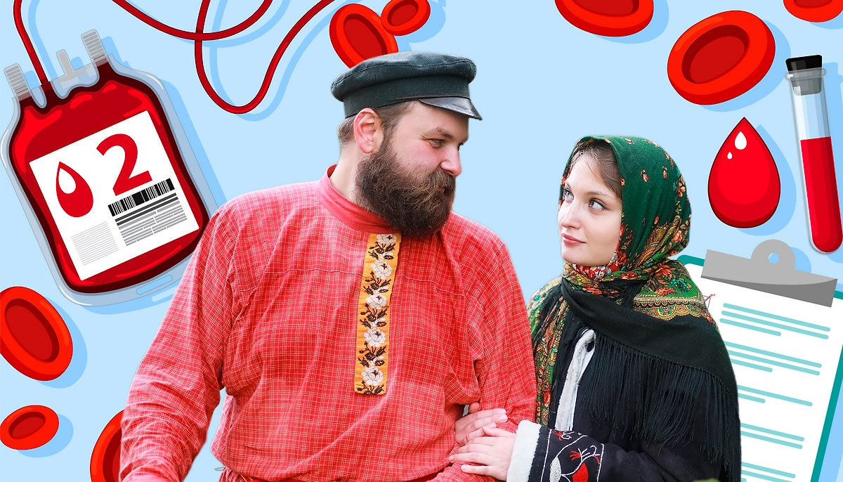 Вторая группа крови: почему её называют «крестьянской» и что это значит. Обложка © Коллаж © Life.ru. Фото © Shutterstock / FOTODOM / alexkich © Freepik / brgfx