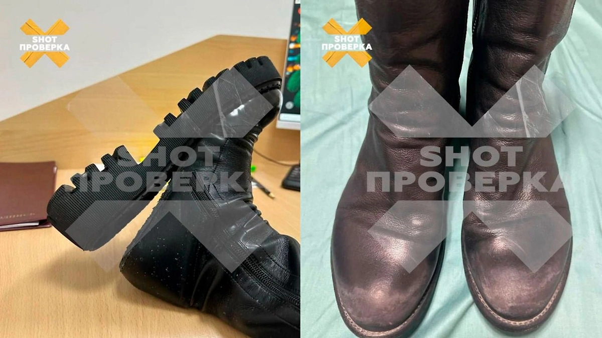 Дефекты у обуви, купленной в Rendez-Vous. Коллаж @ SHOT ПРОВЕРКА
